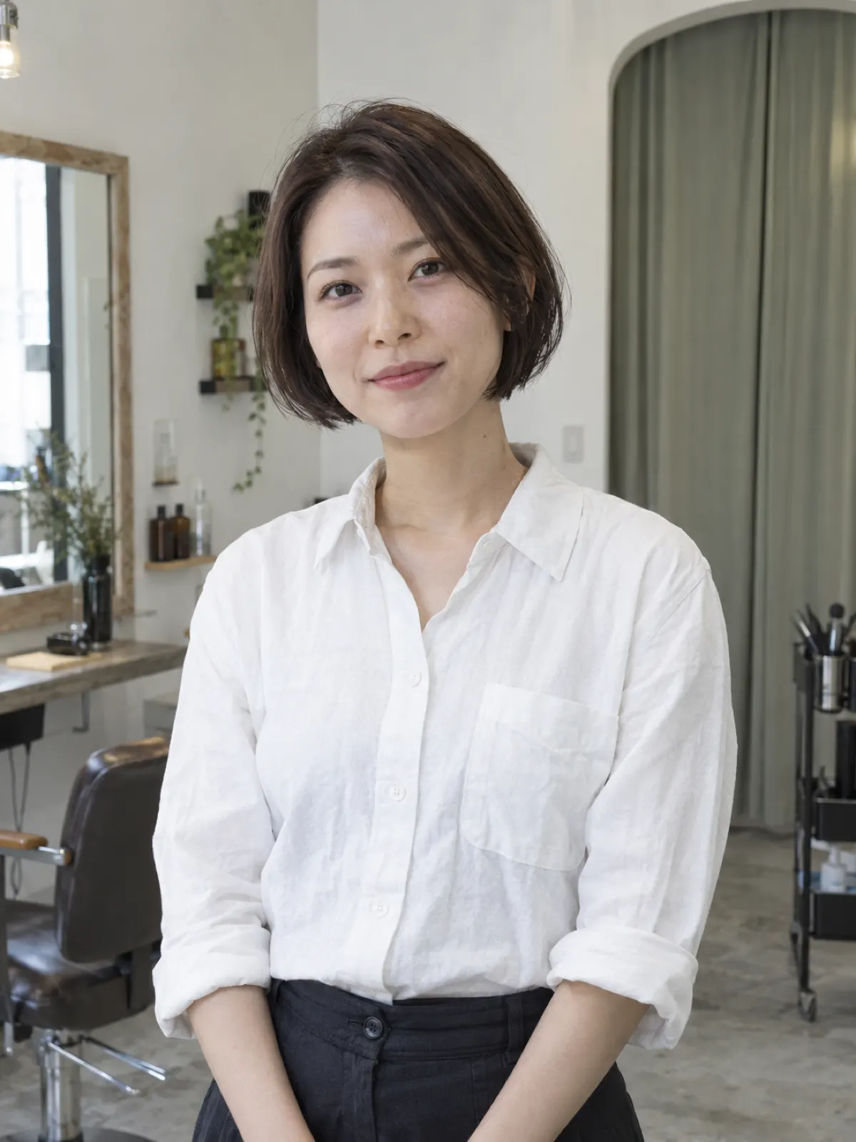 ヘアスタイリストのポートレート